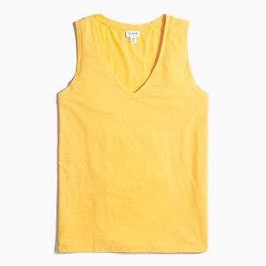 J. Crew Saffron Cotton Blend Tank Top Sz Medium